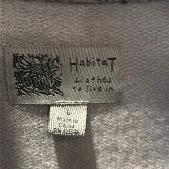 Habitat sz L Gray Wool Blend Jacket - Picture 4 of 7